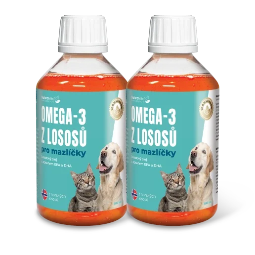 2 lahve Omega-3 pro mazlíčky